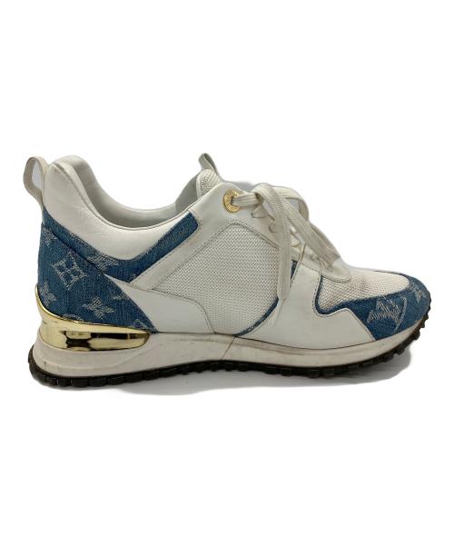 LOUIS VUITTON（ルイ ヴィトン）LOUIS VUITTON (ルイ ヴィトン) スニーカー ホワイト×ブルー サイズ:36 1/2の古着・服飾アイテム