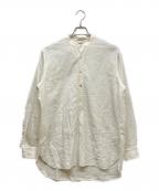 MAATEE&SONSマーティーアンドサンズ）の古着「LINEN PULL OVER SHIRTS」｜ホワイト