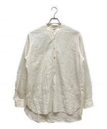 MAATEE&SONS（マーティーアンドサンズ）の古着「LINEN PULL OVER SHIRTS」｜ホワイト