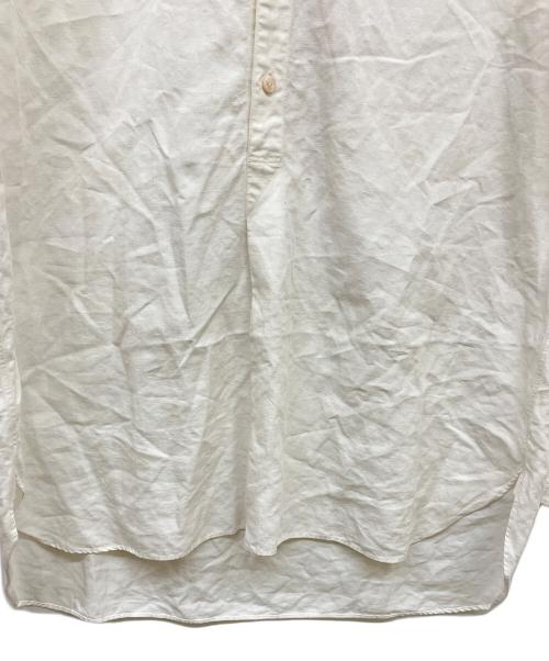 MAATEE&SONS（マーティーアンドサンズ）MAATEE&SONS (マーティーアンドサンズ) LINEN PULL OVER SHIRTS ホワイト サイズ:1の古着・服飾アイテム