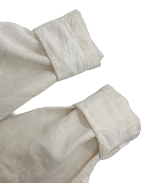 MAATEE&SONS（マーティーアンドサンズ）MAATEE&SONS (マーティーアンドサンズ) LINEN PULL OVER SHIRTS ホワイト サイズ:1の古着・服飾アイテム