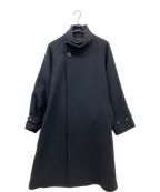 RAINMAKERレインメーカー）の古着「STAND COLLAR BELTED COAT」｜ブラック