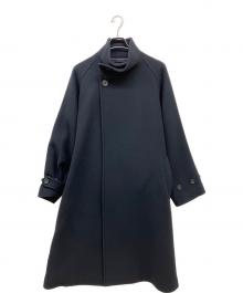 RAINMAKER（レインメーカー）の古着「STAND COLLAR BELTED COAT」｜ブラック