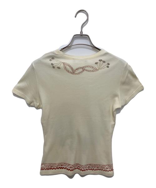 Christian Dior（クリスチャン ディオール）Christian Dior (クリスチャン ディオール) プリントTシャツ アイボリー サイズ:40の古着・服飾アイテム