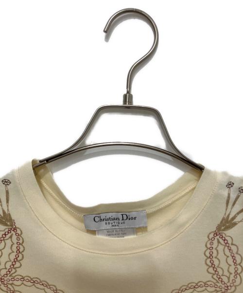 Christian Dior（クリスチャン ディオール）Christian Dior (クリスチャン ディオール) プリントTシャツ アイボリー サイズ:40の古着・服飾アイテム