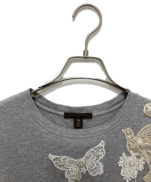 LOUIS VUITTON（ルイ ヴィトン）LOUIS VUITTON (ルイ ヴィトン) ロゴボタンTシャツ グレー サイズ:XSの古着・服飾アイテム