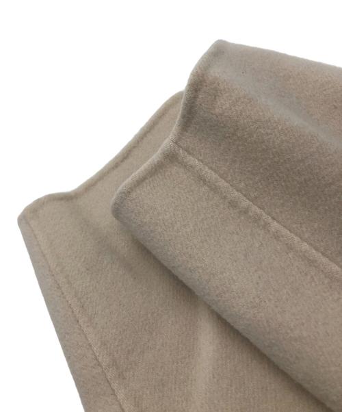 TOMORROW LAND（トゥモローランド）TOMORROW LAND (トゥモローランド) プレミアムウールリバーノーカラーコート ベージュ サイズ:36の古着・服飾アイテム