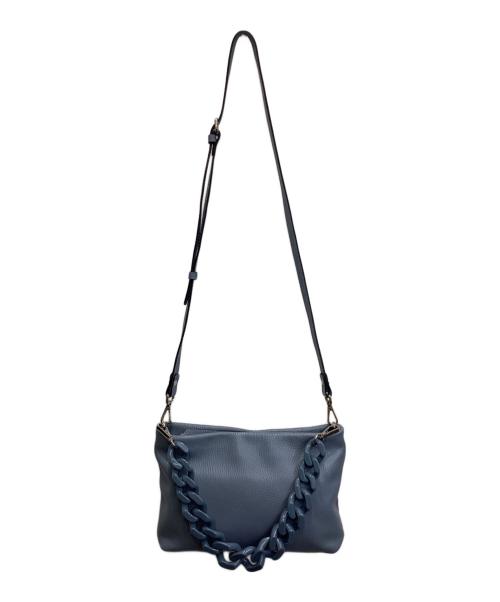 GIANNI CHIARINI（ジャンニ キアリーニ）GIANNI CHIARINI (ジャンニ キアリーニ) 2WAYチェーンショルダーバッグ ブルーの古着・服飾アイテム