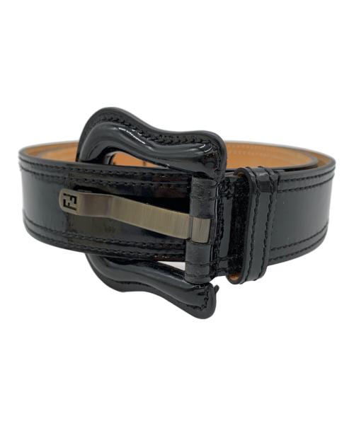 FENDI（フェンディ）FENDI (フェンディ) ビッグバックルベルト ブラックの古着・服飾アイテム