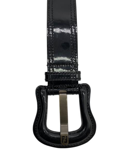 FENDI（フェンディ）FENDI (フェンディ) ビッグバックルベルト ブラックの古着・服飾アイテム