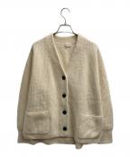 IENAイエナ）の古着「AQUA畦ボックスシルエットカーディガン」｜アイボリー