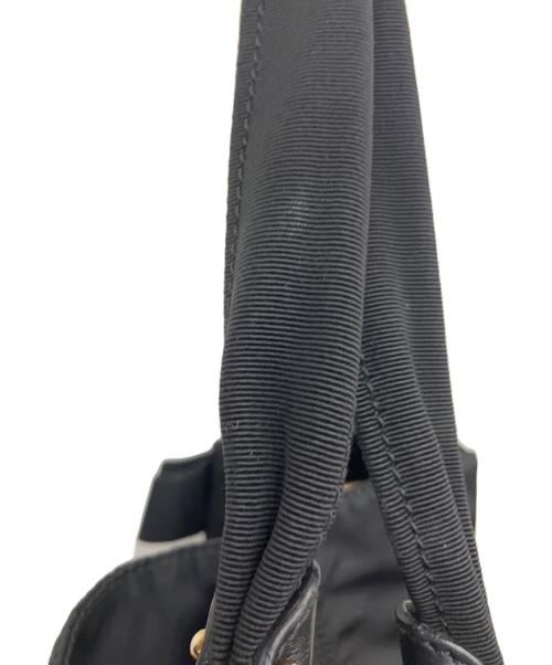 Salvatore Ferragamo（サルヴァトーレ フェラガモ）Salvatore Ferragamo (サルヴァトーレ フェラガモ) ヴァラリボンナイロントートバッグ ブラックの古着・服飾アイテム