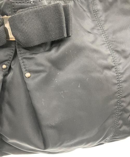 Salvatore Ferragamo（サルヴァトーレ フェラガモ）Salvatore Ferragamo (サルヴァトーレ フェラガモ) ヴァラリボンナイロントートバッグ ブラックの古着・服飾アイテム