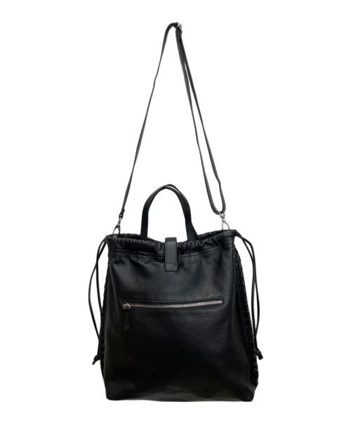 ear PAPILLONNER（イアパピヨネ）ear PAPILLONNER (イアパピヨネ) 巾着ショルダーバッグ ブラックの古着・服飾アイテム