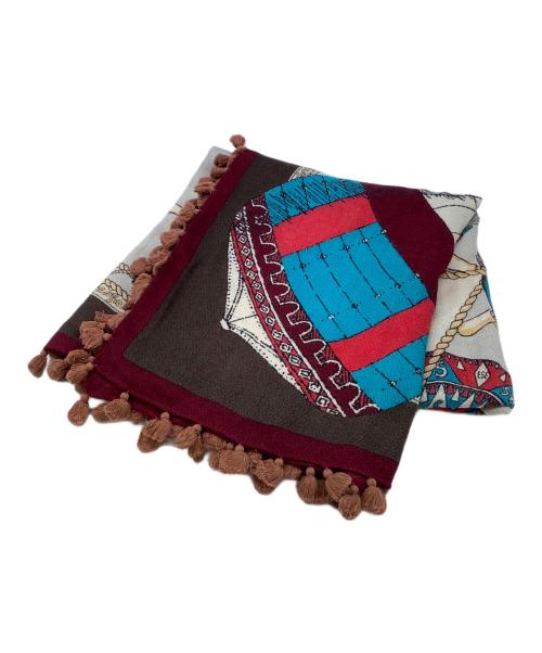 manipuri（マニプリ）manipuri (マニプリ) 大判ストール ベージュの古着・服飾アイテム