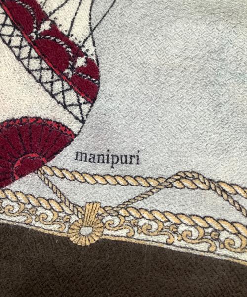 manipuri（マニプリ）manipuri (マニプリ) 大判ストール ベージュの古着・服飾アイテム
