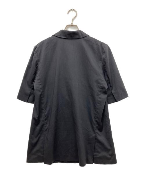 CADUNE（カデュネ）CADUNE (カデュネ) 半袖テーラードジャケット ブラック サイズ:38の古着・服飾アイテム