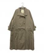 journal standard L'essageジャーナルスタンダード レサージュ）の古着「NALYAスタンドロングコート」｜カーキ
