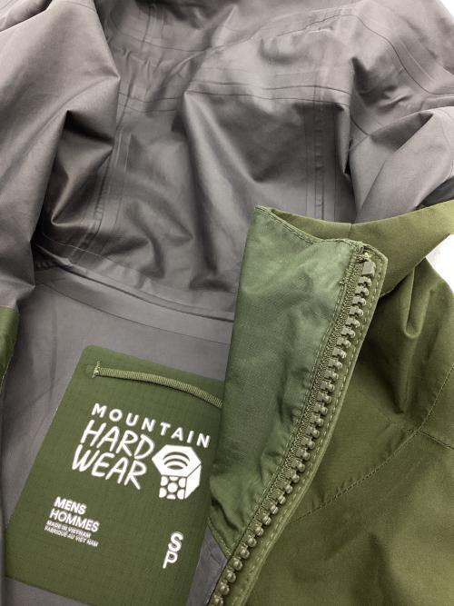 MOUNTAIN HARD WEAR（マウンテンハードウェア）MOUNTAIN HARD WEAR (マウンテンハードウェア) エクスポージャー2ゴアテックスパックライトジャケット オリーブ サイズ:Ｓの古着・服飾アイテム