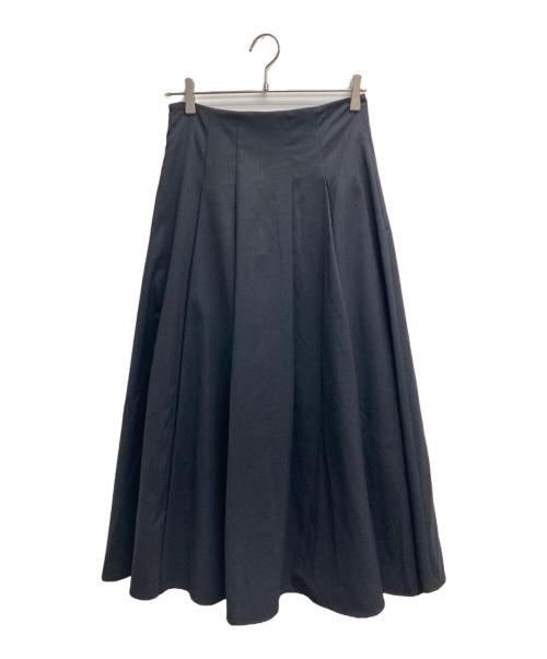 MARW UNITED ARROWS（マルゥ ユナイテッドアローズ）MARW UNITED ARROWS (マルゥ ユナイテッドアローズ) ランダム タック プリーツスカート ブラック サイズ:38の古着・服飾アイテム