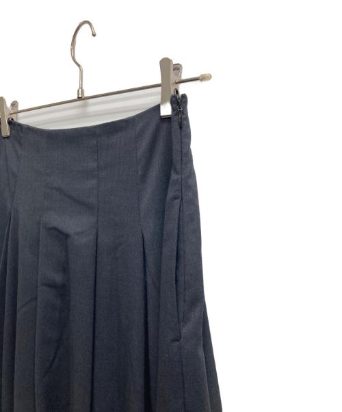 MARW UNITED ARROWS（マルゥ ユナイテッドアローズ）MARW UNITED ARROWS (マルゥ ユナイテッドアローズ) ランダム タック プリーツスカート ブラック サイズ:38の古着・服飾アイテム