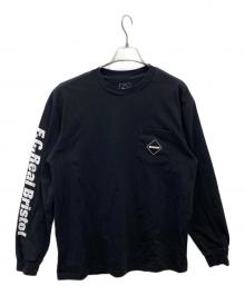 F.C.Real Bristol（エフシーレアルブリストル）の古着「AUTHENTIC L/S TEAM POCKET TEE」｜ブラック