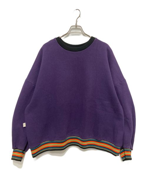 jieda（ジエダ）Jieda (ジエダ) 切替スウェット パープル サイズ:SIZE 2の古着・服飾アイテム