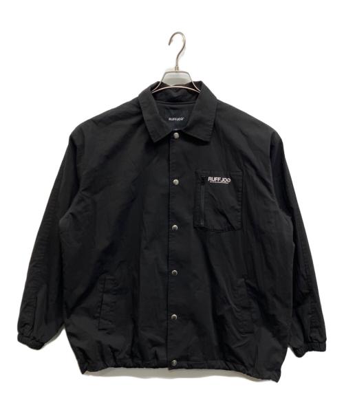 RAFFLOG（ラフロッグ）RAFFLOG (ラフロッグ) Stretch Nylon Coach Jacket ブラック サイズ:Lの古着・服飾アイテム