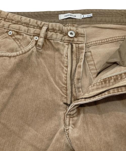 nonnative（ノンネイティブ）nonnative (ノンネイティブ) パンツ　DWELLER 5P JEANS 01 T/C CORD SULFUR  ドゥエラー 5P ジーンズ 01 T/C コード サルファー　日本製 ベージュ サイズ:1の古着・服飾アイテム