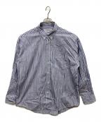 THOMAS MASON×JOURNAL STANDARDトーマスメイソン×ジャーナルスタンダード）の古着「ファットシルエット ボタンダウンシャツ」｜ブルー