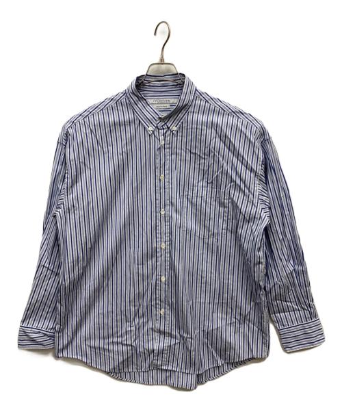 THOMAS MASON（トーマスメイソン）THOMAS MASON (トーマスメイソン) JOURNAL STANDARD (ジャーナルスタンダード) ファットシルエット ボタンダウンシャツ ブルー サイズ:Mの古着・服飾アイテム