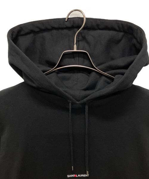Saint Laurent Paris（サンローランパリ）Saint Laurent Paris (サンローランパリ) ロゴパーカー ブラック サイズ:Lの古着・服飾アイテム