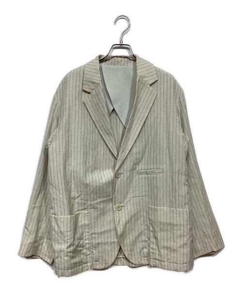 POLYPLOID（ポリプロイド）POLYPLOID (ポリプロイド) リネン混ジャケット ベージュ サイズ:2の古着・服飾アイテム