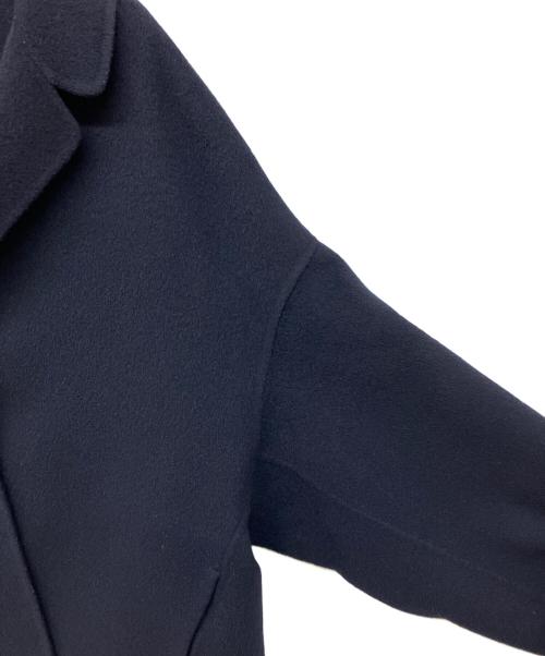 MUSE de Deuxieme Classe（ミューズ ドゥーズィエム クラス）MUSE de Deuxieme Classe (ミューズ ドゥーズィエム クラス) ウールアンゴラリバーコート ネイビー サイズ:Freeの古着・服飾アイテム