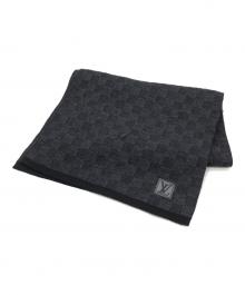 LOUIS VUITTON（ルイ ヴィトン）の古着「ウールマフラー」｜ブラック