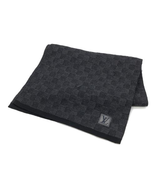 LOUIS VUITTON（ルイ ヴィトン）LOUIS VUITTON (ルイ ヴィトン) ウールマフラー ブラック サイズ:下記参照の古着・服飾アイテム