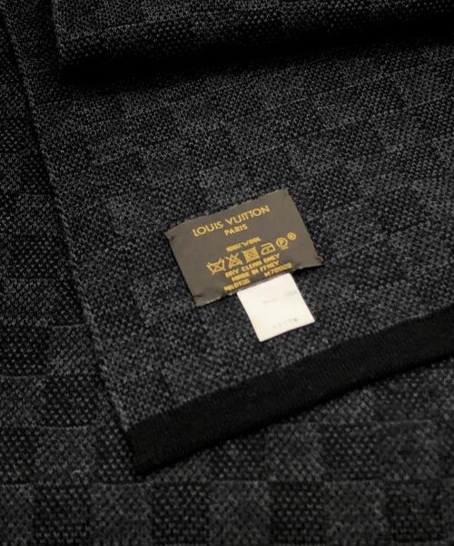 LOUIS VUITTON（ルイ ヴィトン）LOUIS VUITTON (ルイ ヴィトン) ウールマフラー ブラック サイズ:下記参照の古着・服飾アイテム