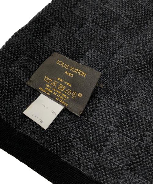 LOUIS VUITTON（ルイ ヴィトン）LOUIS VUITTON (ルイ ヴィトン) ウールマフラー ブラック サイズ:下記参照の古着・服飾アイテム