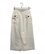 Apuweiser-richeアプワイザーリッシェ）の古着「ポケットディティールタイトスカート」｜ホワイト