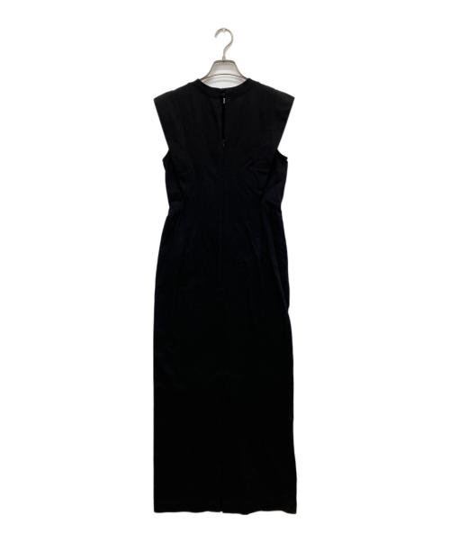 Mame Kurogouchi（マメクロゴウチ）Mame Kurogouchi (マメクロゴウチ) Cotton Jersey Sleeveless Dress ブラック サイズ:2の古着・服飾アイテム
