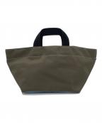 Herve Chapelierエルベシャプリエ）の古着「舟形トートバッグS」｜カーキ