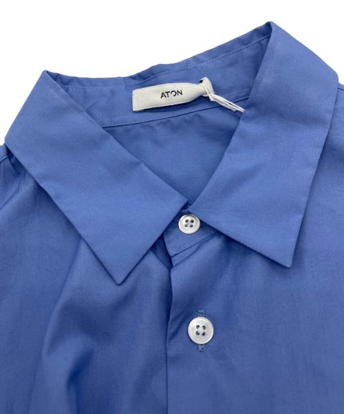 ATON（エイトン）ATON (エイトン) SUVIN BROAD STANDARD SHIRT ブルー サイズ:00の古着・服飾アイテム