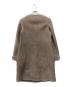 UNITED ARROWS (ユナイテッドアローズ) リアルムートン ノーカラーコート ベージュ サイズ:40 未使用品：15000円