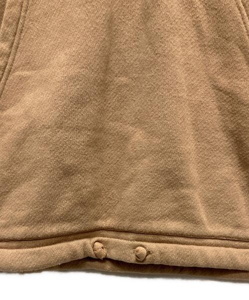 GUCCI（グッチ）GUCCI (グッチ) ヴィンテージロゴ＆シェリーラインハーフジップフーディ ベージュ サイズ:XSの古着・服飾アイテム