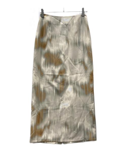 CHICS（CHICS）CHICS (CHICS) PRINT SK ベージュ サイズ:36の古着・服飾アイテム