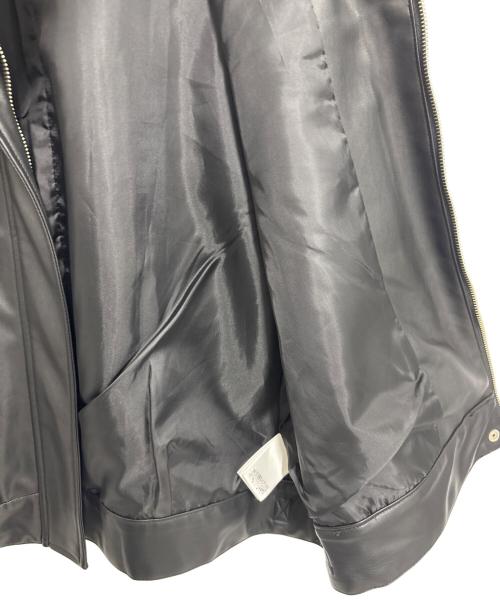 RAY BEAMS（レイ ビームス）RAY BEAMS (レイ ビームス) フェイクレザー フライト ベスト ブラック サイズ:ONE  SIZEの古着・服飾アイテム