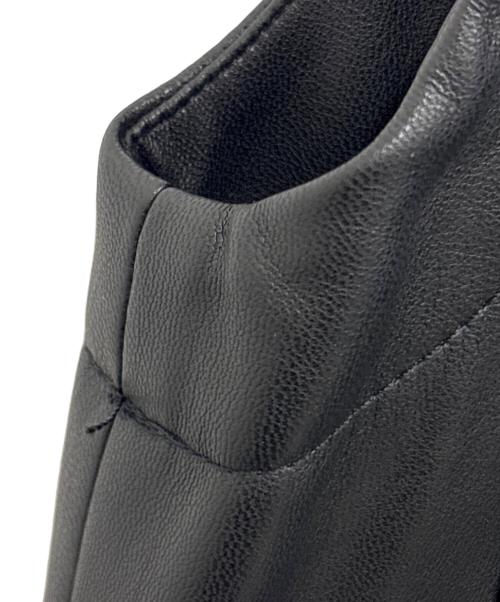 RAY BEAMS（レイ ビームス）RAY BEAMS (レイ ビームス) フェイクレザー フライト ベスト ブラック サイズ:ONE  SIZEの古着・服飾アイテム