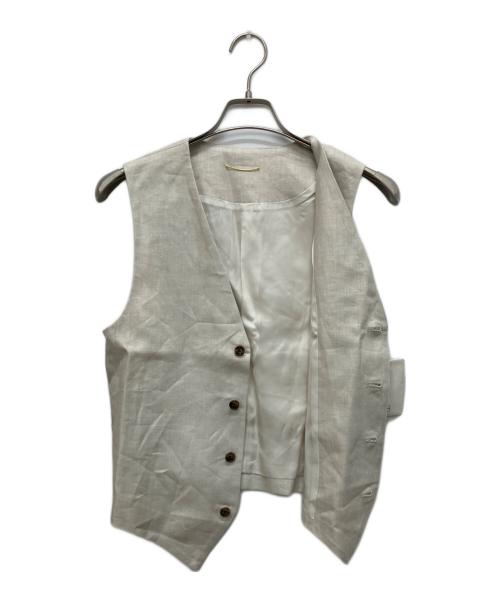DEUXIEME CLASSE（ドゥーズィエム クラス）DEUXIEME CLASSE (ドゥーズィエム クラス) Dashingly ベスト ベージュ サイズ:Free 未使用品の古着・服飾アイテム