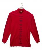 BALENCIAGAバレンシアガ）の古着「Multi Logo Turtle Neck Long Sleeve」｜レッド
