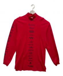 BALENCIAGA（バレンシアガ）の古着「Multi Logo Turtle Neck Long Sleeve」｜レッド